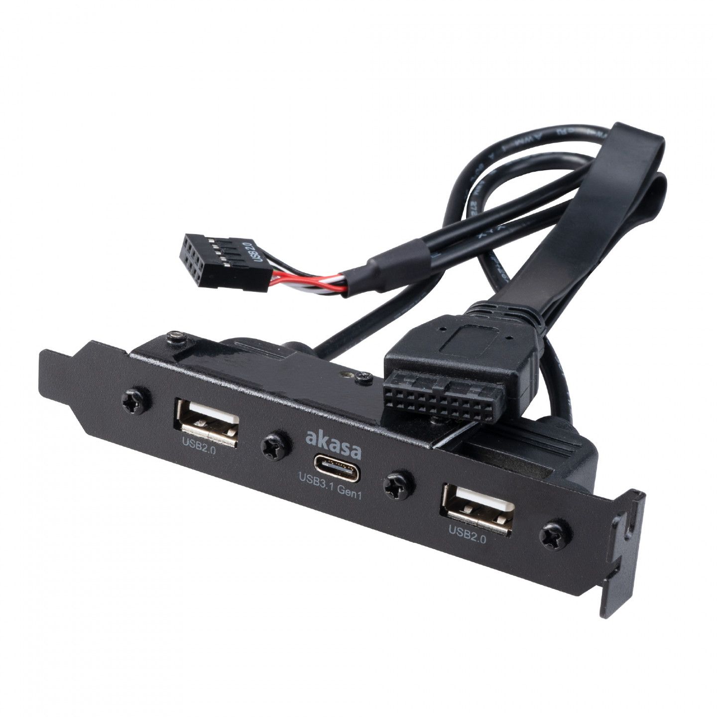 Akasa Cable Gender Changer, Black