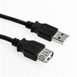 Sharkoon USB Cable 2m USB 2.0 A to A Black