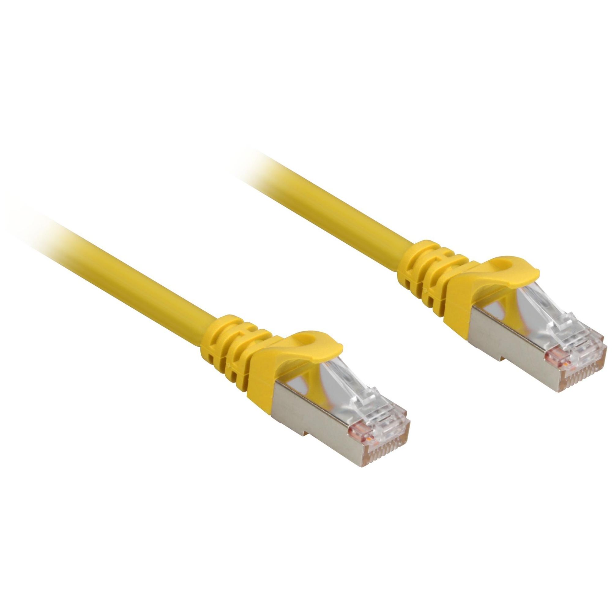 Sharkoon Cat.6a SFTP Cable, 0.25m, Yellow