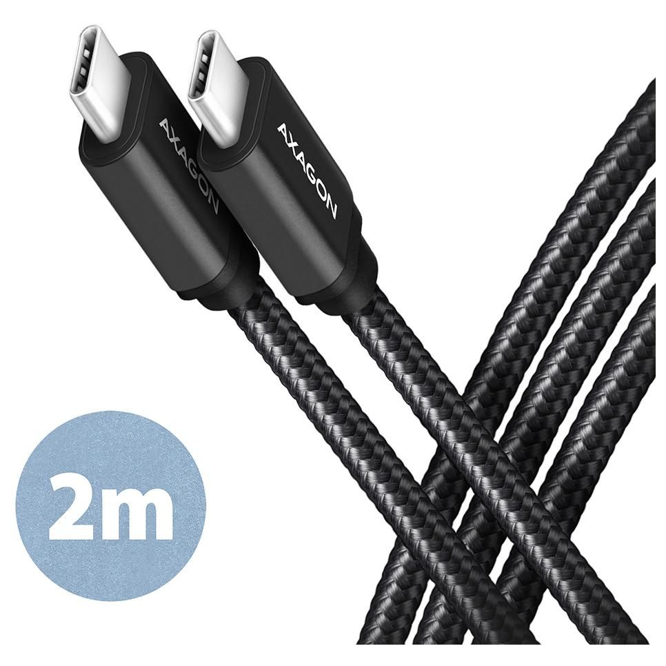 Axagon USB-C Cable 3.2 Gen 1 (3.1 Gen 1), 2m, Black