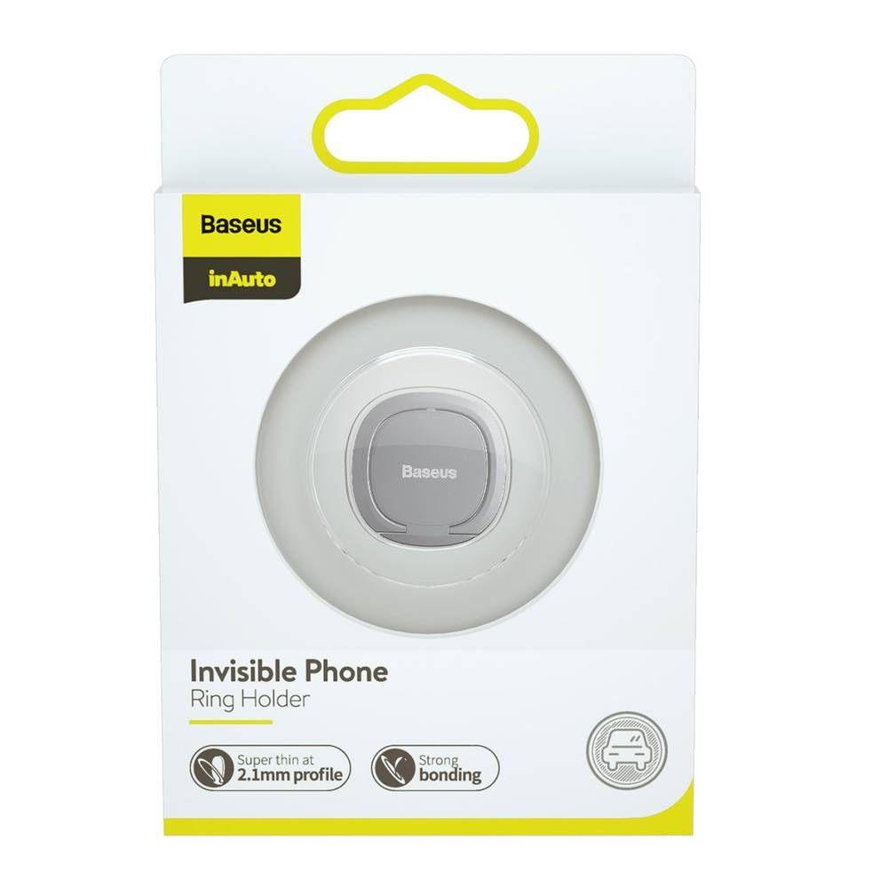 Baseus Invisible Phone Holder Ring, Silver (SUYB-0S)