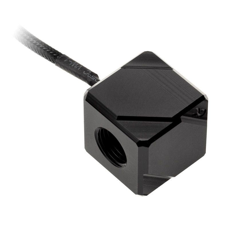 Alphacool Temperature Sensor Square Acetal (Size: 25mm, Color: Black, Capacity: N/A)