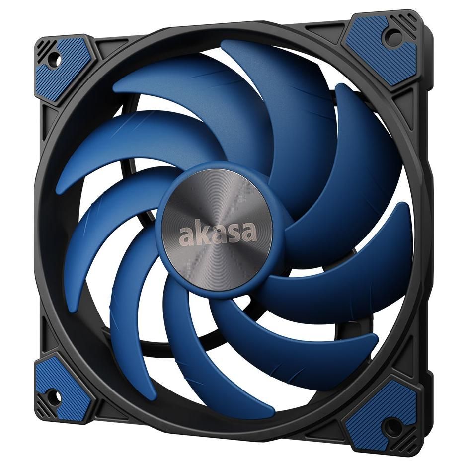 Akasa ALUCIA SC PC Case Fan, 12cm Processor Fan, Black Blue