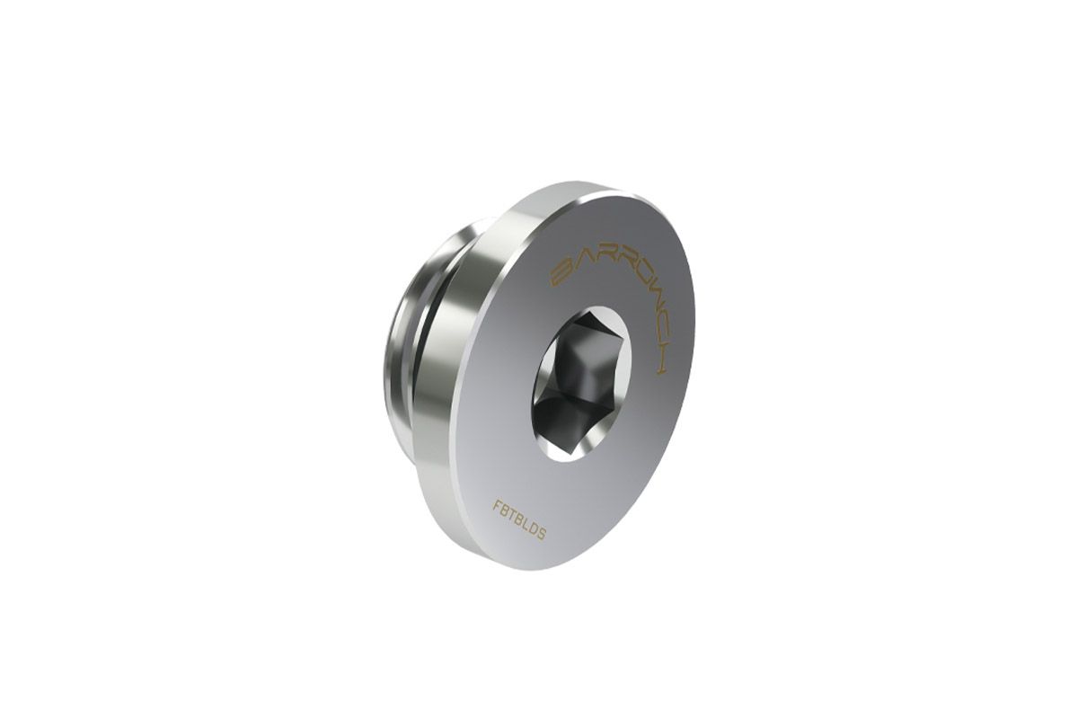 Barrowch Stop Plug Fitting - Ultra-Thin Silver