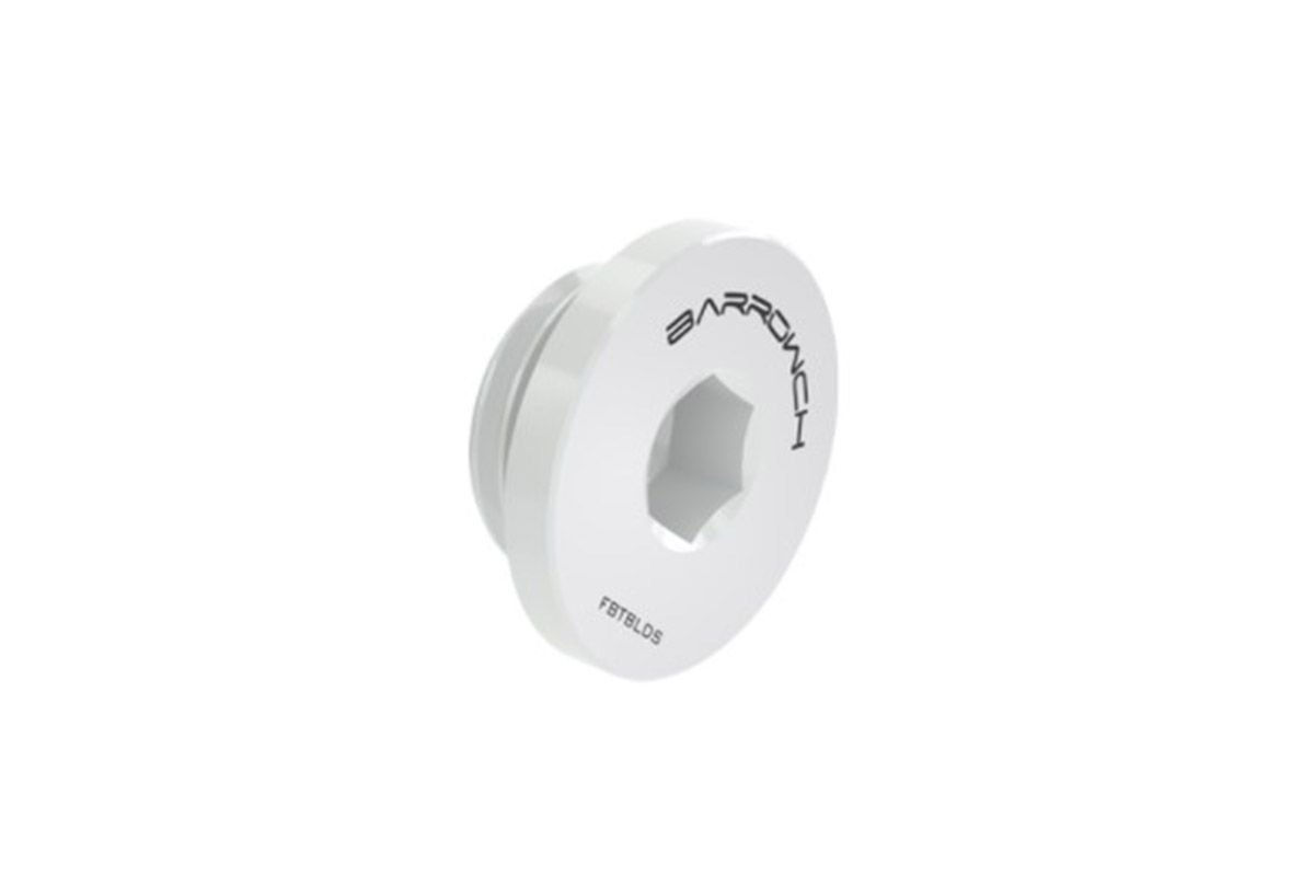 Barrowch Stop Plug Fitting - Ultra-Thin - White