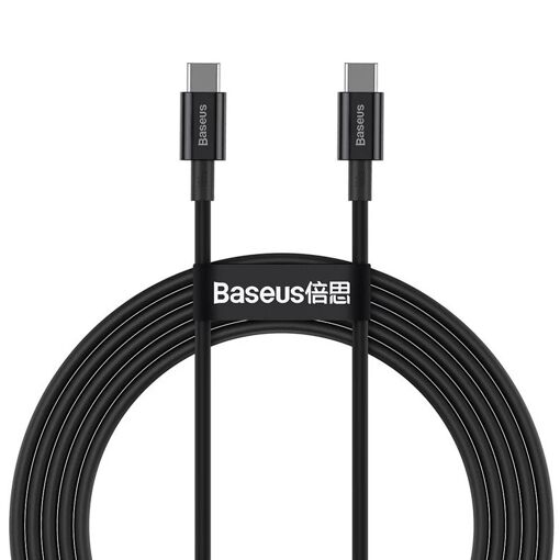Câble USB Baseus 2m USB C vers USB C Noir