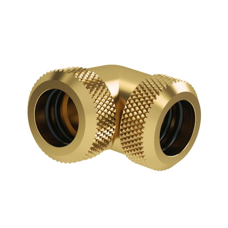Barrow 90 Degree 12mm to 12mm Hardtube Adapter - Gold