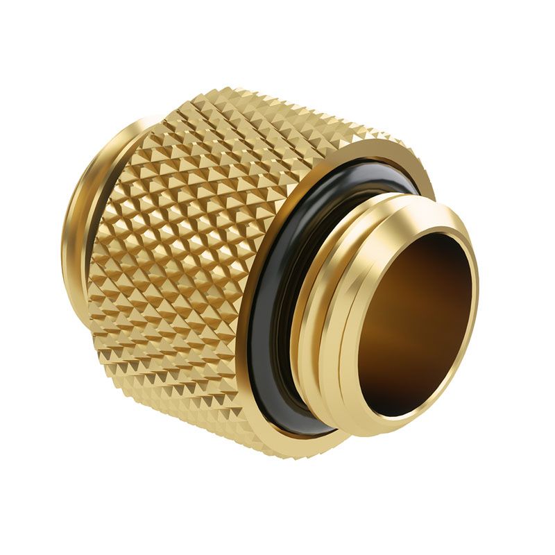 Barrow 10mm Straight Adapter, G1/4 AG to G1/4 AG, Gold