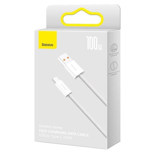 Câble Baseus Série Dynamique Type-C 100W, 2m, Blanc