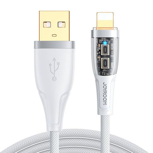 Cable Joyroom de 2.4A USB-A a Lightning, 1.2m (blanco)