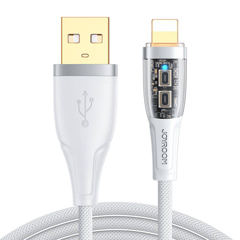 Cable Joyroom de 2.4A USB-A a Lightning, 1.2m (blanco)