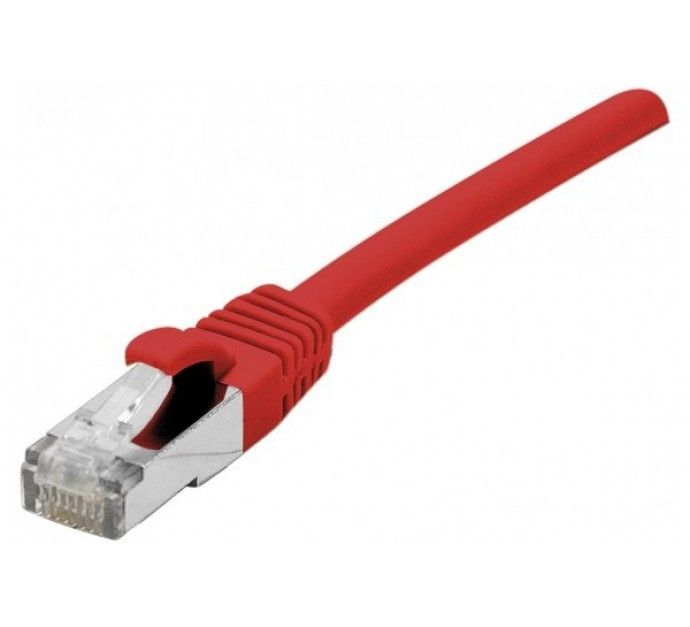 Dexlan Cat7 S/FTP (S-STP) Network Cable, 2m Red