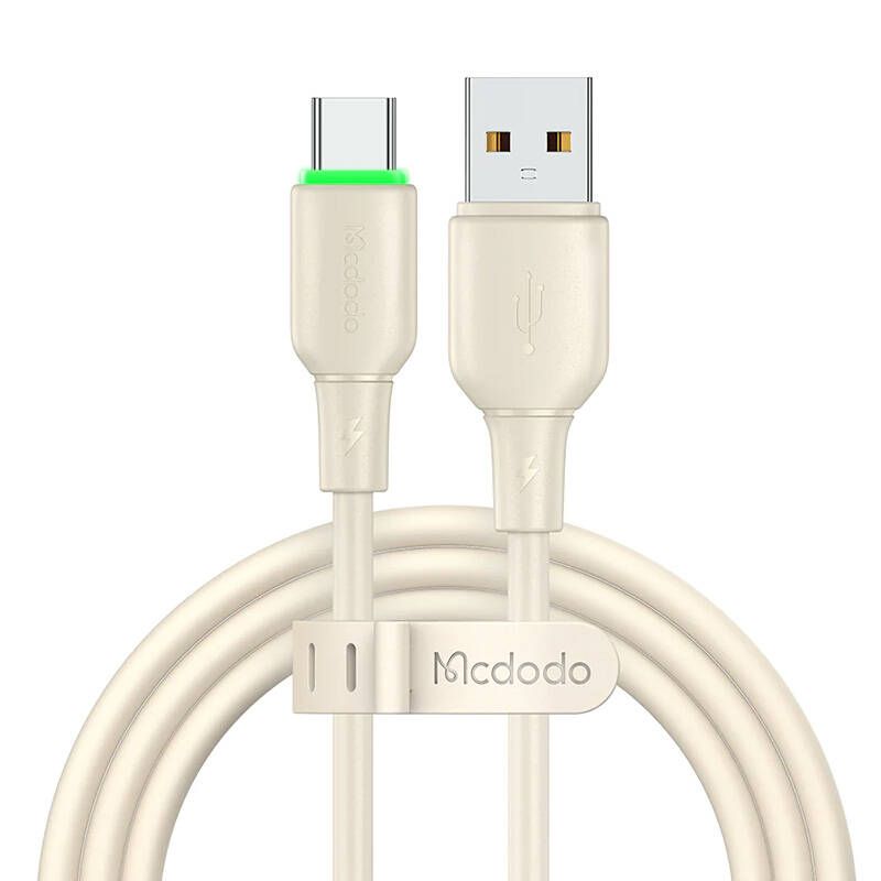 Mcdodo USB-C Cable CA-4750 with LED Light, 1.2m (Beige)