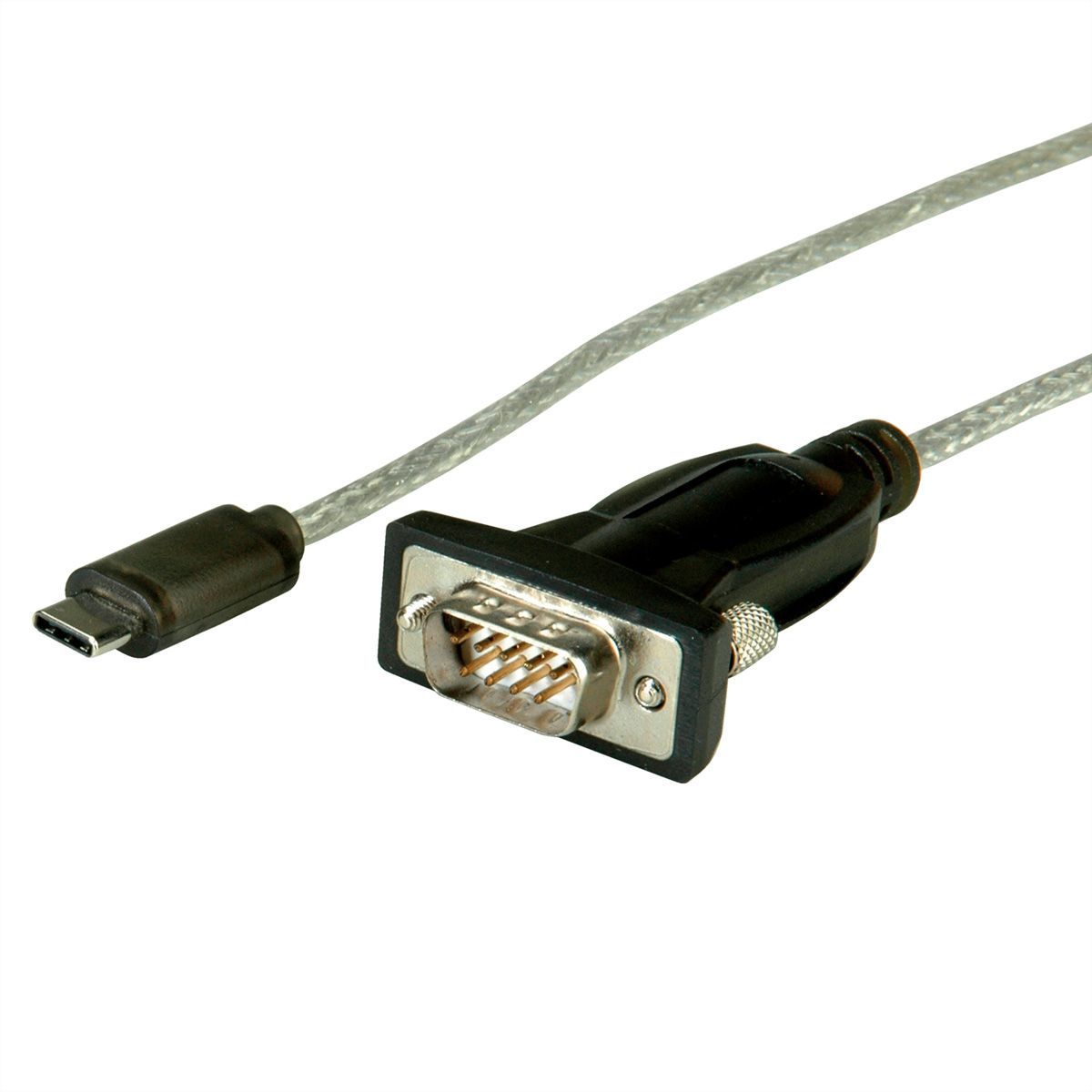 Roline USB Type-C to DB-9 Cable - 1.8m Black