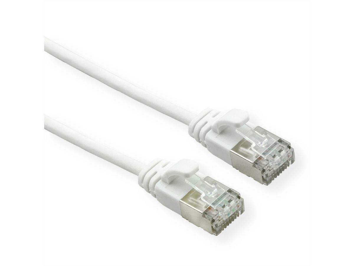 Roline Cat6a Network Cable, 0.3m, White (U/FTP STP)