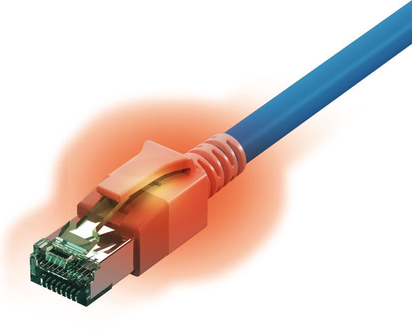 Cable de red Sacon Cat6a, 2 m, Azul (S/FTP)