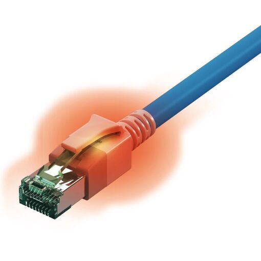 Cable de red Sacon Cat6a, 2 m, Azul (S/FTP)