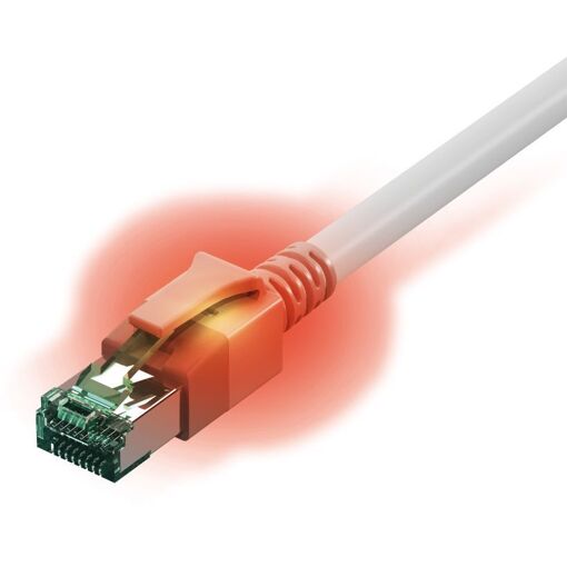 Sacon 442627 Cat6a Network Cable, 3ft White S/FTP (S-STP)
