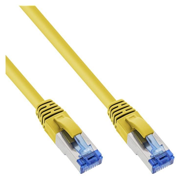 INTOS ELECTRONIC CAT 6a SSTP Twisted Pair Cable, 3m, RJ-45 (M) to RJ-45 (M), Yellow