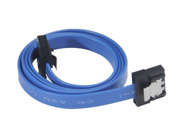 Akasa Proslim SATA 3 Cable, 50cm Straight - Blue
