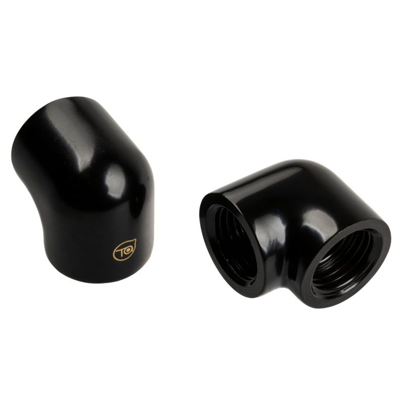 Bitspower Touchaqua 90 Degree Adapter, G1/4 Inch IG to G1/4 Inch IG