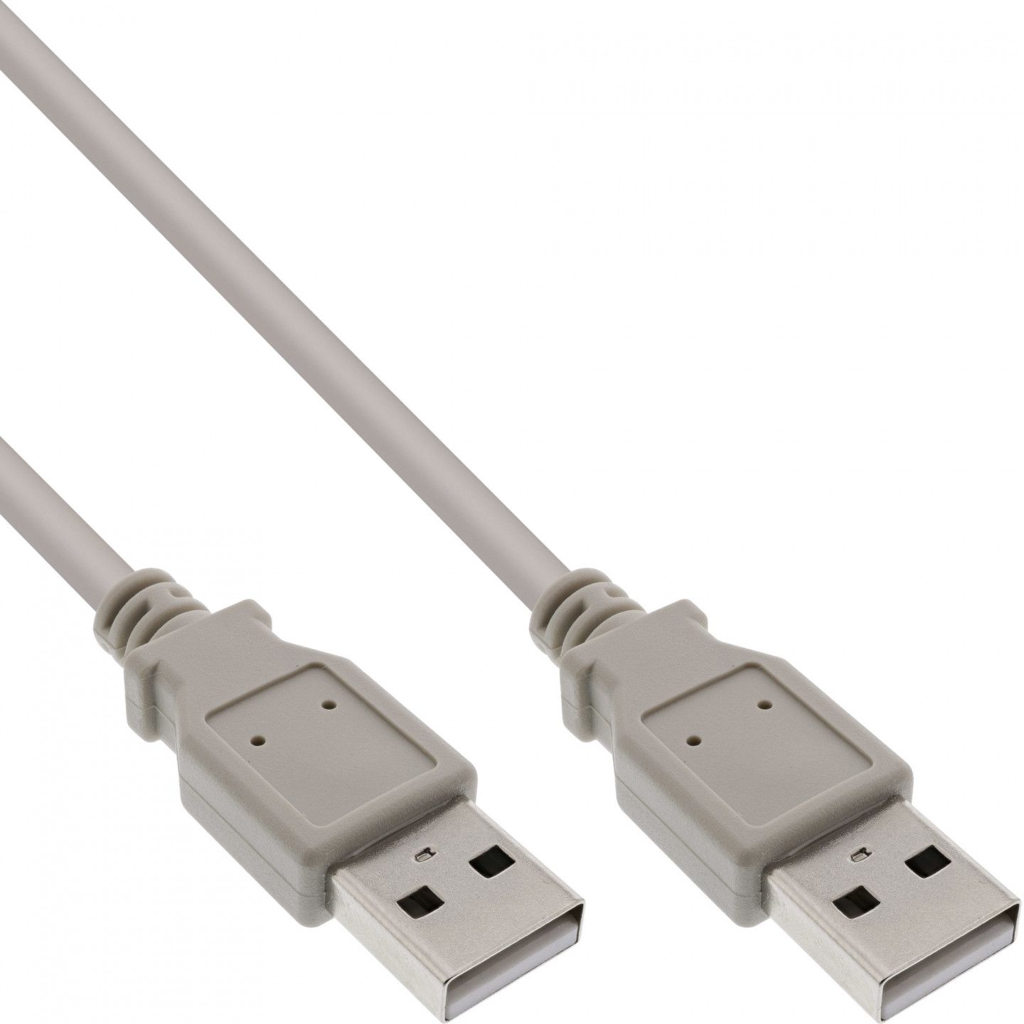Câble USB 2.0 InLine 2 m A à A - Beige