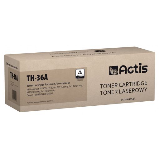 Cartouche de toner Actis TH-36A (HP 36A CB436A, équivalente Canon CRG-713)