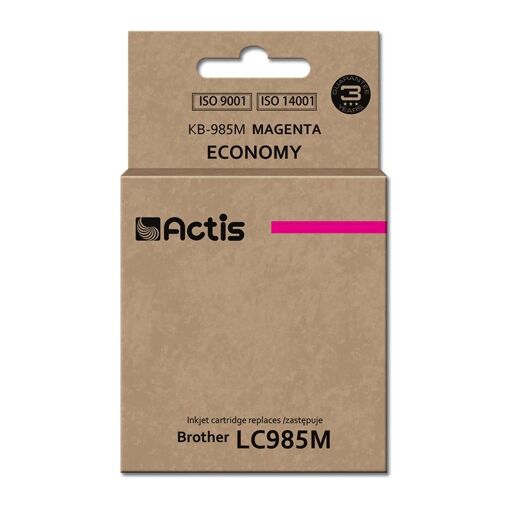 Tinta Actis KB-985M (reemplazo de Brother LC985M; estándar; 19,5 ml; roja)