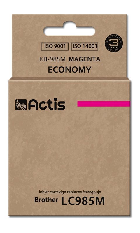 Actis KB-985M Ink (Brother LC985M Replacement; Standard; 19.5 ml; Red)