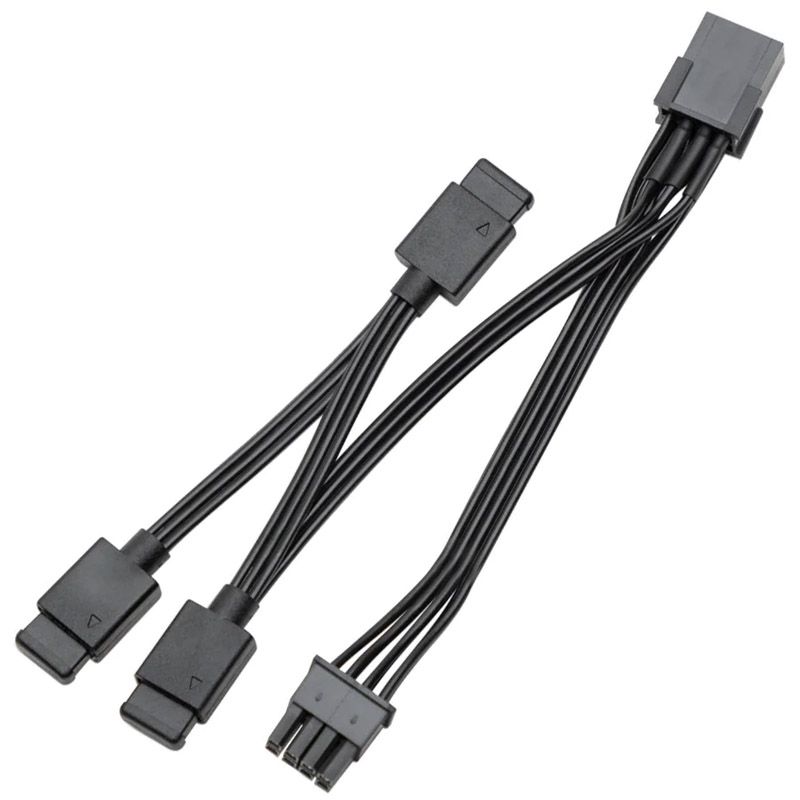 Ekwb Ek-loop 3-Way D-RGB Splitter Cable (Black, 10cm)