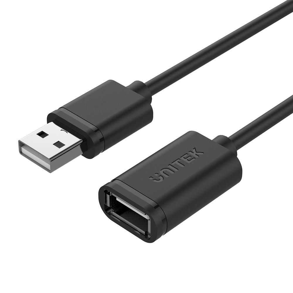 Cable USB Unitek Y-C418GBK Negro de 5 m, USB 2.0
