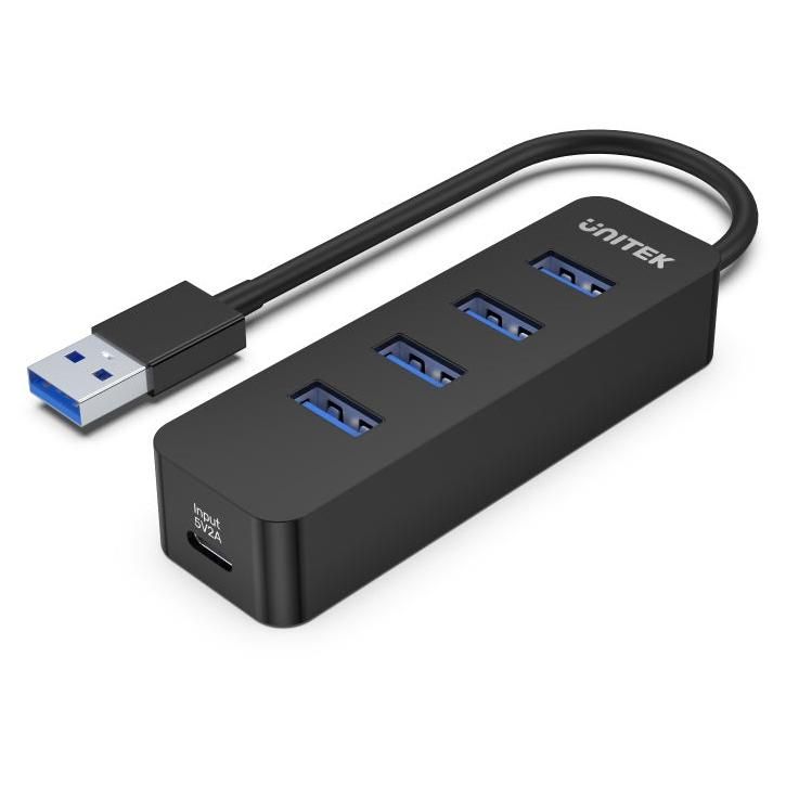 Hub USB 3.2 Unitek Q4 (Tipo A, 5000 Mbps)
