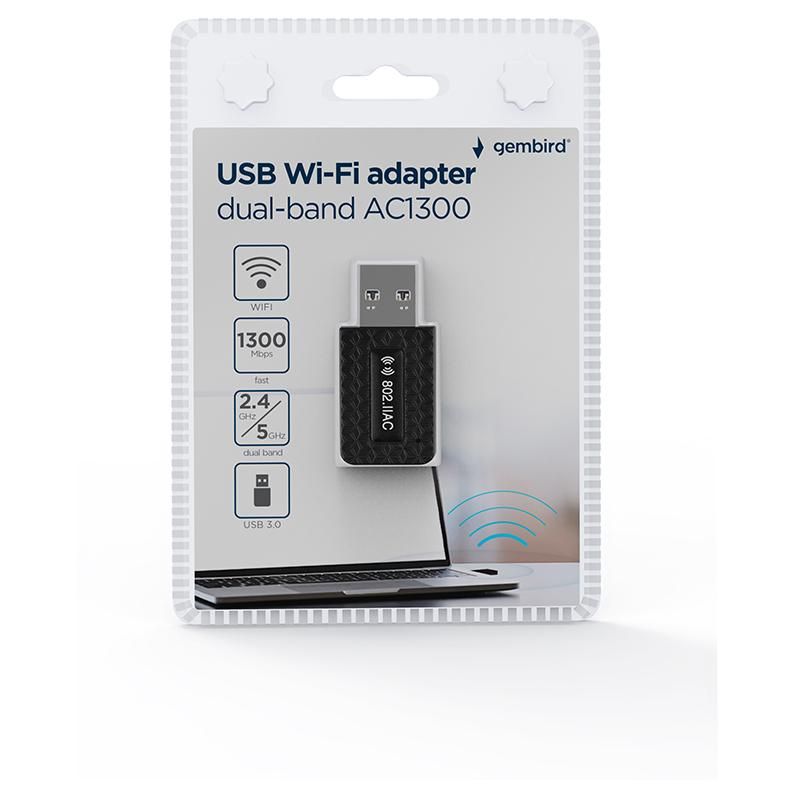 Gembird AC1300 WLAN 867 Mbps Wireless Adapter