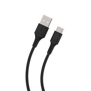 Muvit For Change USB-A to USB-C Cable, 1.2m, Black
