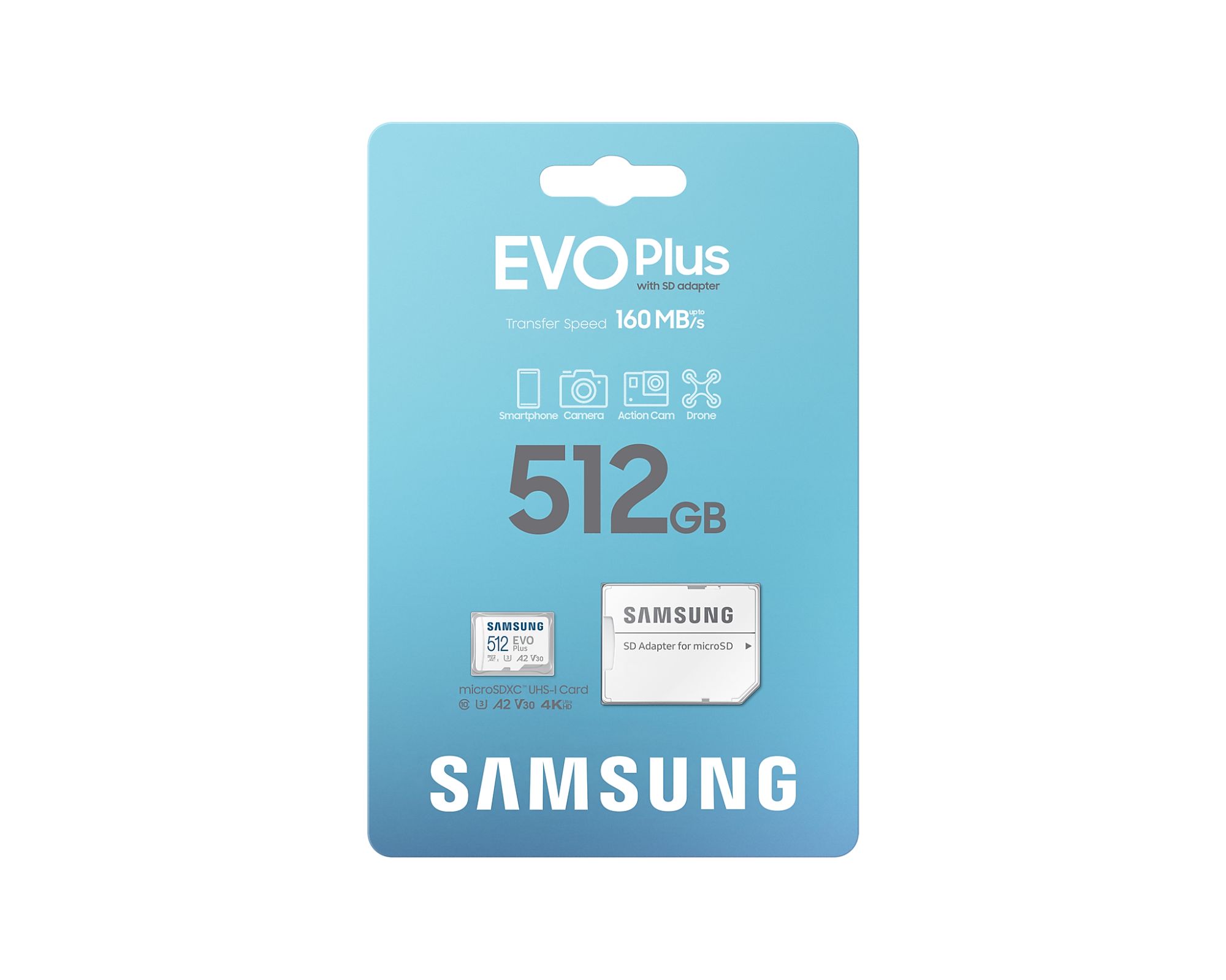 Samsung Evo Plus 512GB microSD SDXC Memory Card - Class 10
