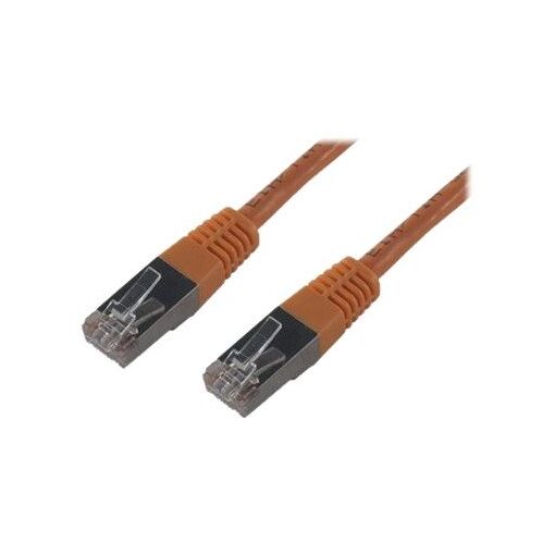 Câble réseau MCL Samar - 50 cm, Cat6, paire torsadée écranée (S/UTP), RJ-45 mâle à RJ-45 mâle, orange