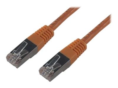 MCL SAMAR Network Cable - 50cm, Cat6, Shielded Twisted Pair (S/UTP), RJ-45 Male to RJ-45 Male, Orange