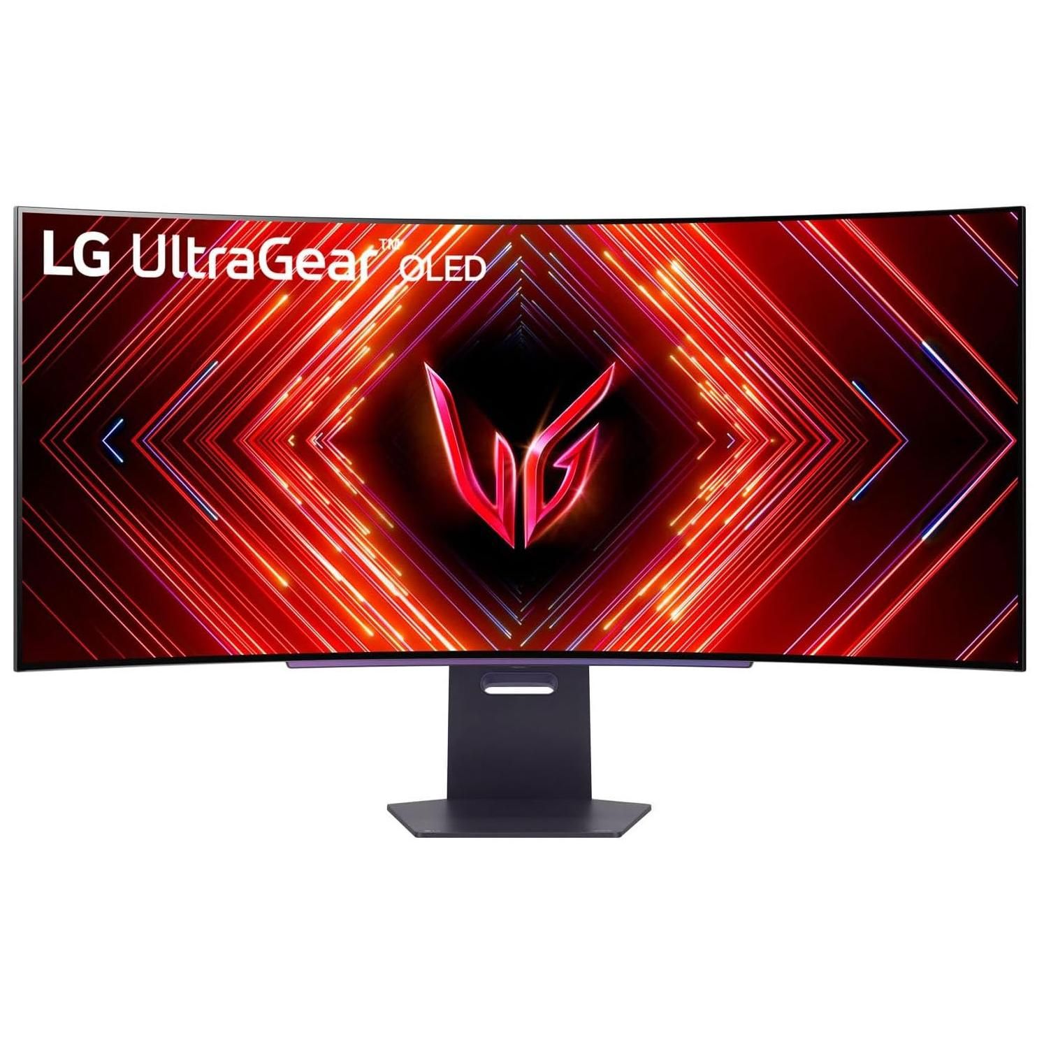 LG UltraGear 45GS95QE-B - OLED Gaming Monitor - Curved - 45" (44.5" Visible) - UWQHD 3440 x 1440 @ 240Hz - 275 cd/m² - 1500000:1 - DisplayHDR 400 True Black - 0.03ms - 2x HDMI, DisplayPort