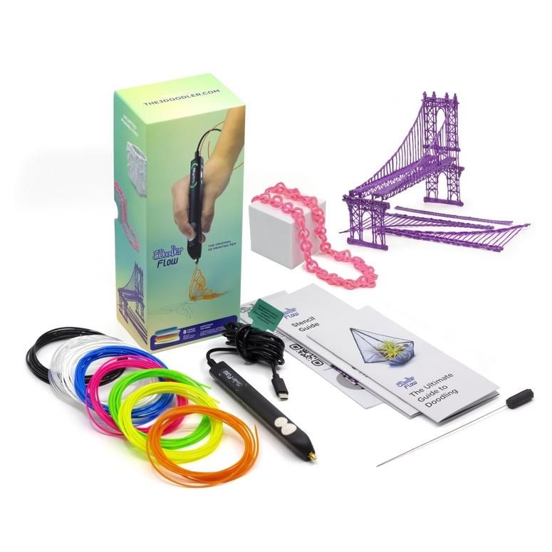 3Doodler FLOW 3D Pen, 2.2 mm Black