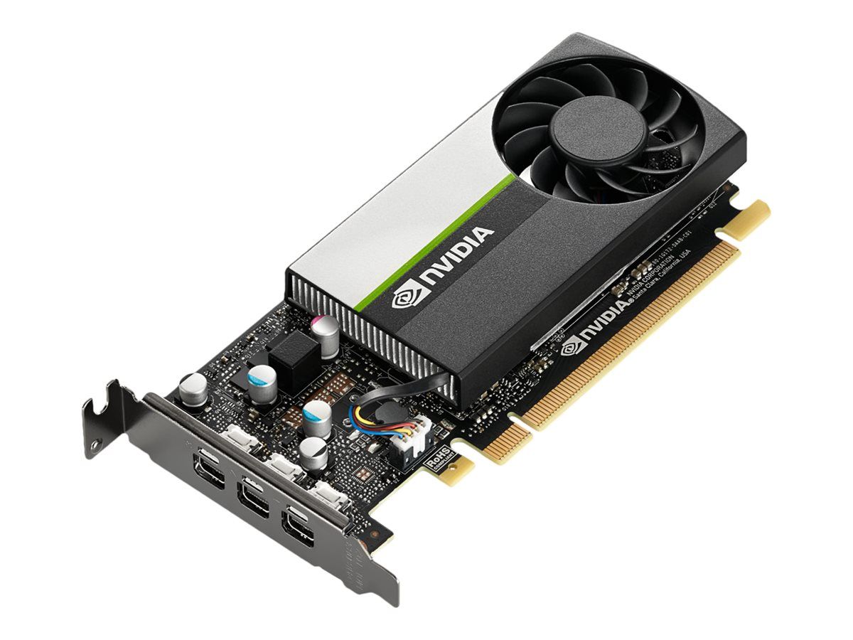 Nvidia T400 Graphics Card - 4GB GDDR6 - PCIe 3.0 x16 - 3x Mini DisplayPort