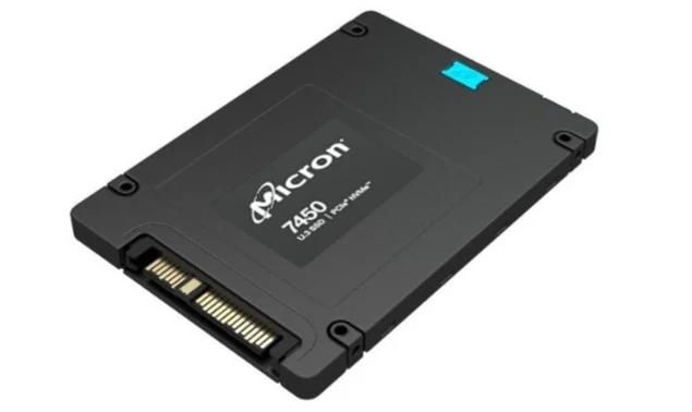 Lenovo Micron 7450 MAX - 3.23TB SSD - Hot-Swappable, Encrypted, 2.5" U.3 PCIe 4.0 x4 (NVMe) - TCG Opal Encryption 2.01