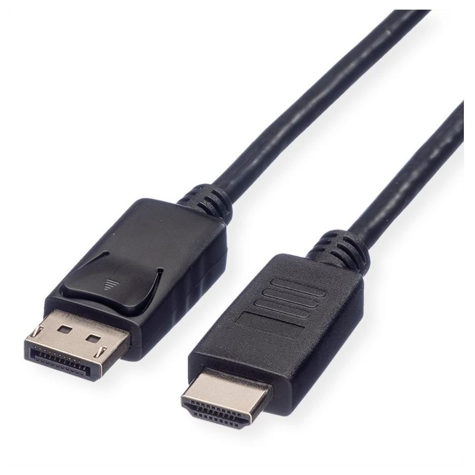 Roline Recycled Material Video Cable and Adapter 3m DisplayPort to HDMI Black