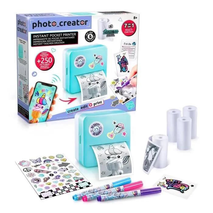 CANAL TOYS - Instant Pocket Photo Printer - Thermal and Economic Printing - CLK 017