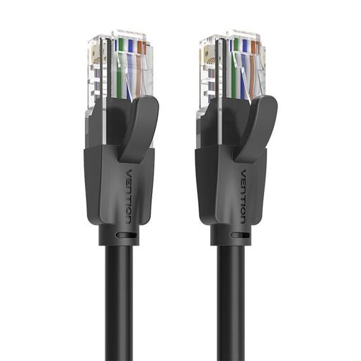 Cable de red Vention Cat6 - 3 m, Negro (UTP)