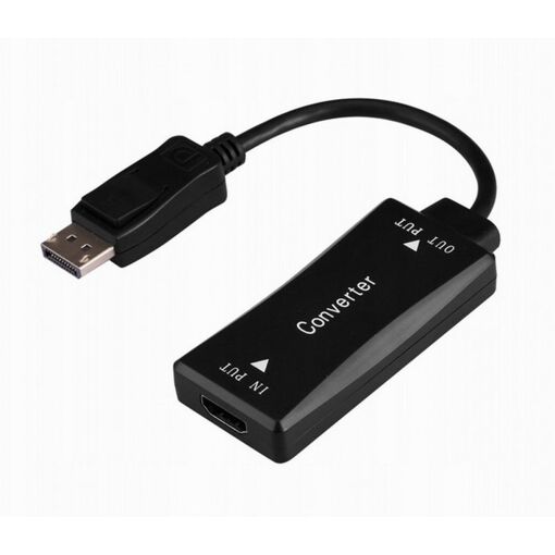 Cable adaptador Gembird HDMI activo 4K 30Hz a DisplayPort (0,15 m, Negro)