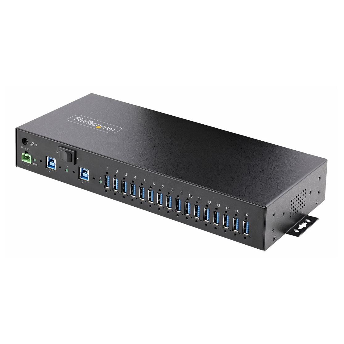 StarTech.com 16-Port USB 3.2 Gen 1 Industrial Hub