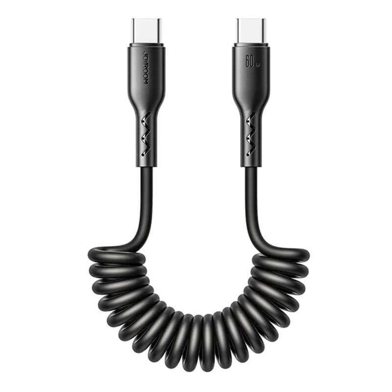 Joyroom 60W Coiled Type-C to Type-C Cable (Black)