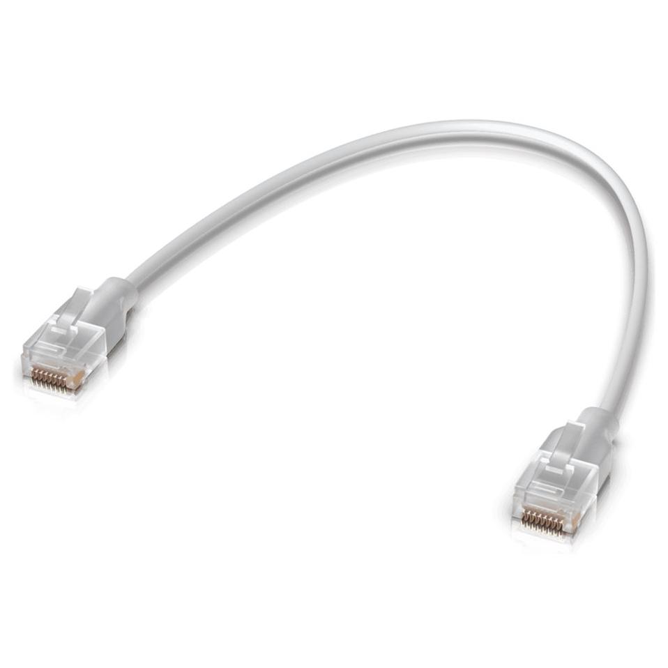 Ubiquiti UniFi Patch Cable, 15 cm, RJ-45 (M) to RJ-45 (M), CAT6, White