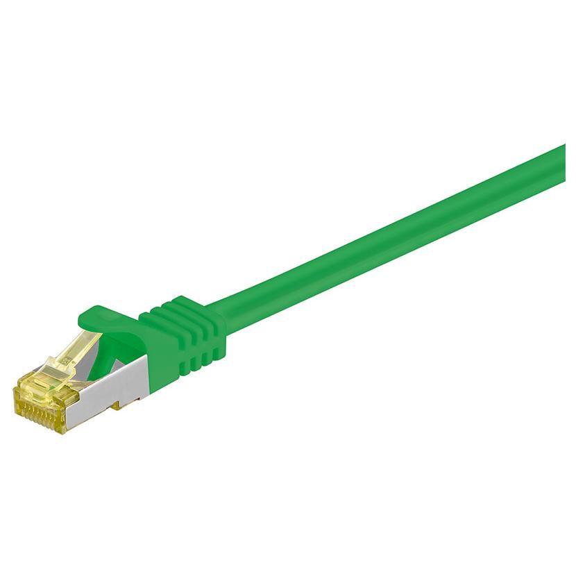 Goobay RJ-45 CAT7 1.5m Network Cable - Green, 1.5m S/FTP (S-STP)