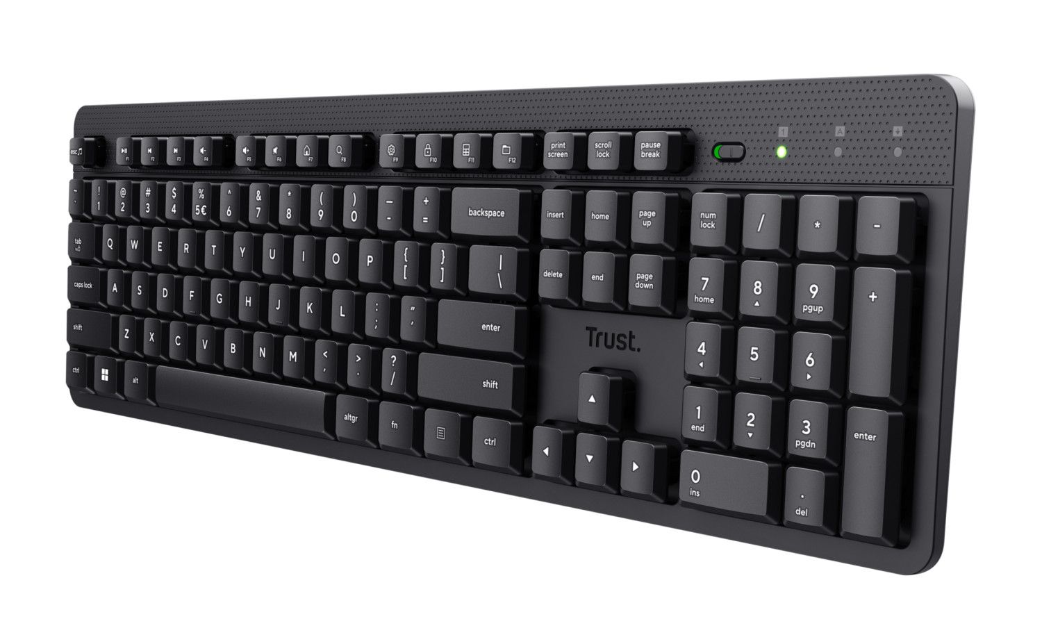 Trust Ody II Wireless Keyboard, QWERTY Layout, Black